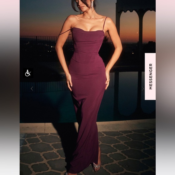 knee length dresses for ladies Shona Joy - Lani Corset Maxi Dress